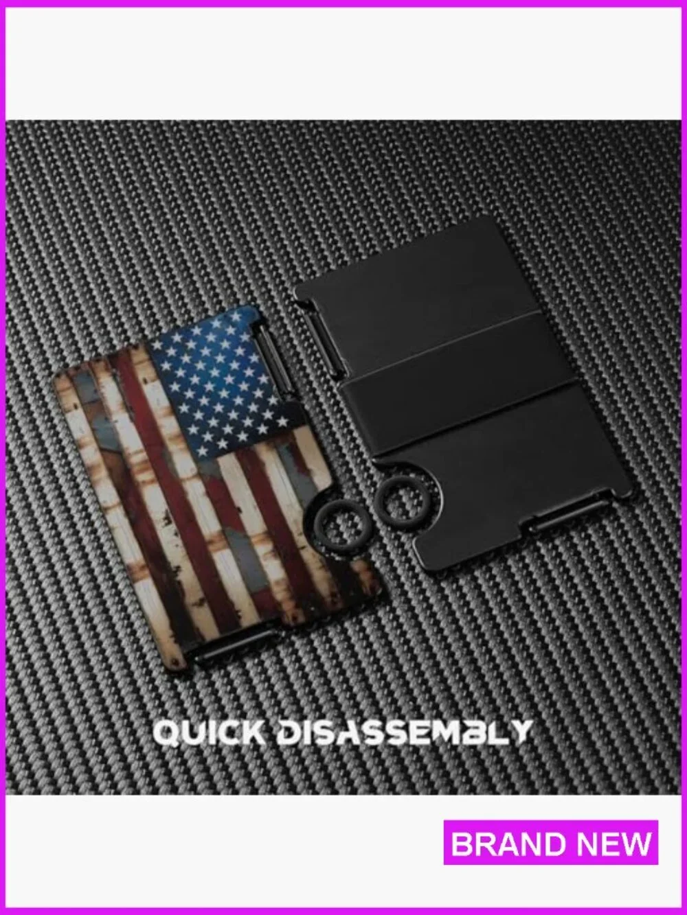 Ultra Thin Aluminum Card Holder Minimalist Front Pocket Wallet RFID Blocking